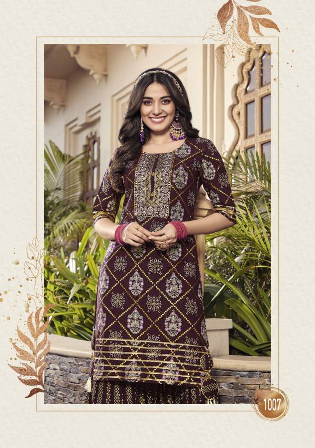 Lavish New Designer Festive Wear Embroidery Heavy Kurti With Bottom Collection